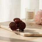 Vintage Claw Hair Clip in Garnet