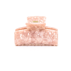 Square Hair Clip in Rosy Glow