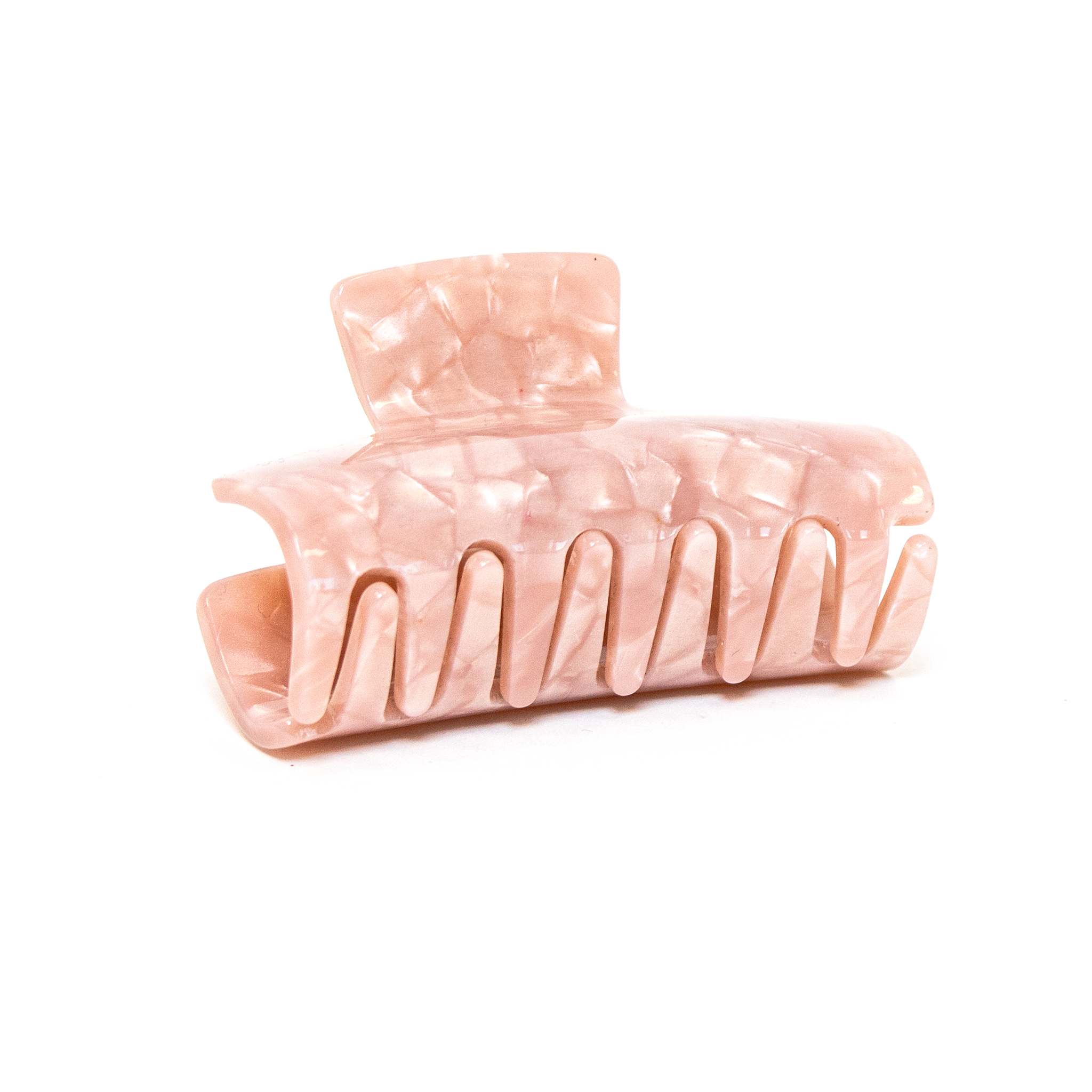 Square Hair Clip in Rosy Glow