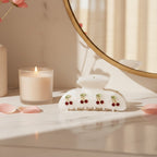 Belle Hair Clip in Frosted Cherry