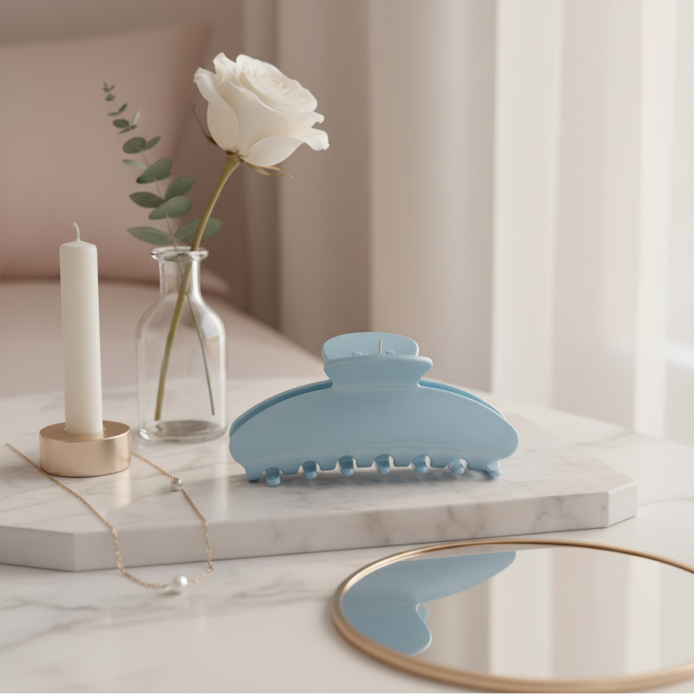 Blue Belle Hair Clip Macaron Blueberry