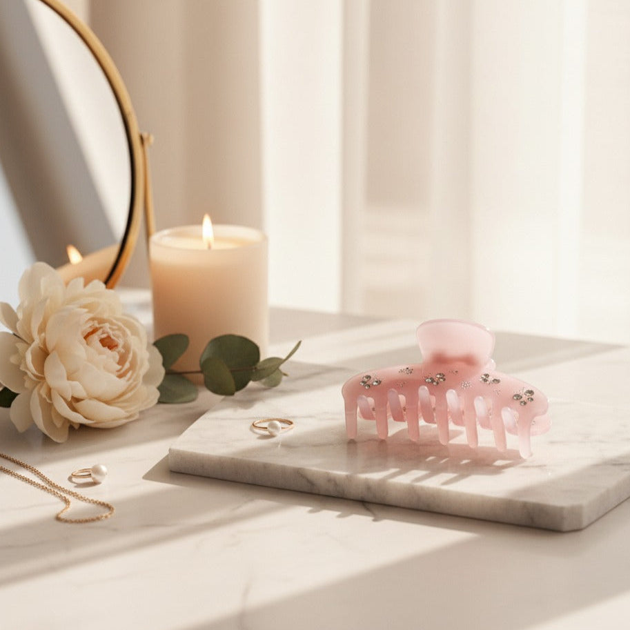 Belle Clip in Frosted Bloom