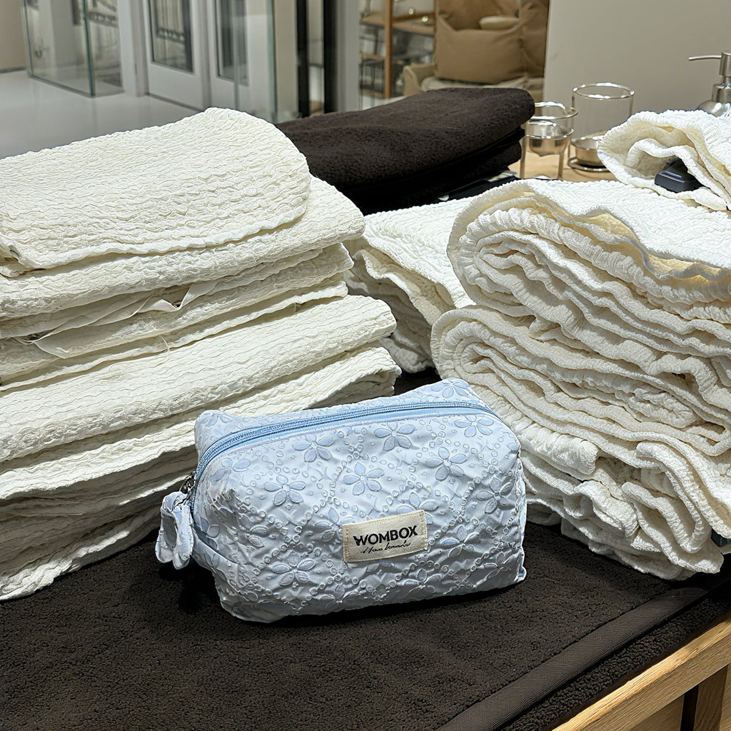 Beauty Pouch in Azure Lace Dream