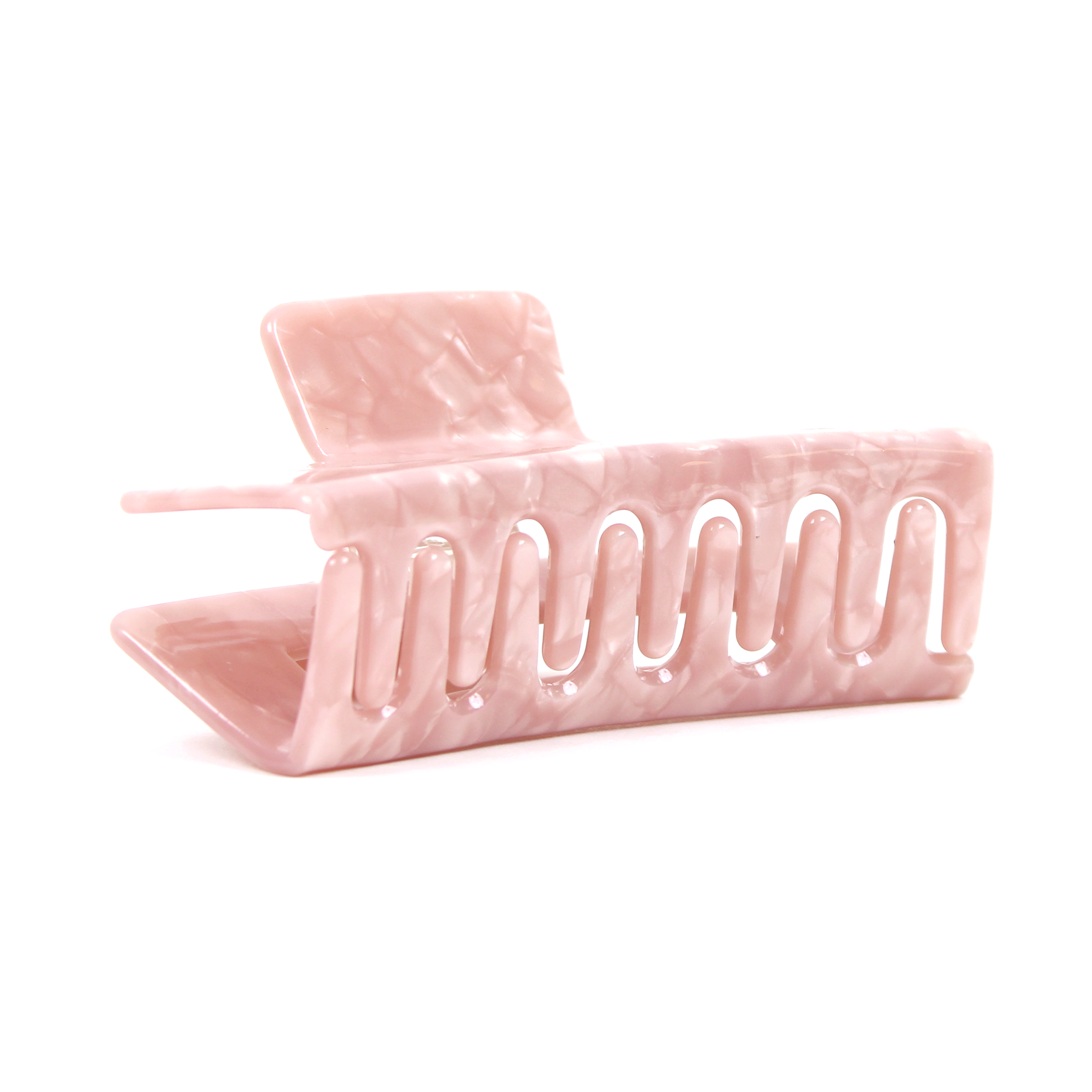 Square Clip in Rosy Glow