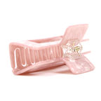 Square Clip in Rosy Glow