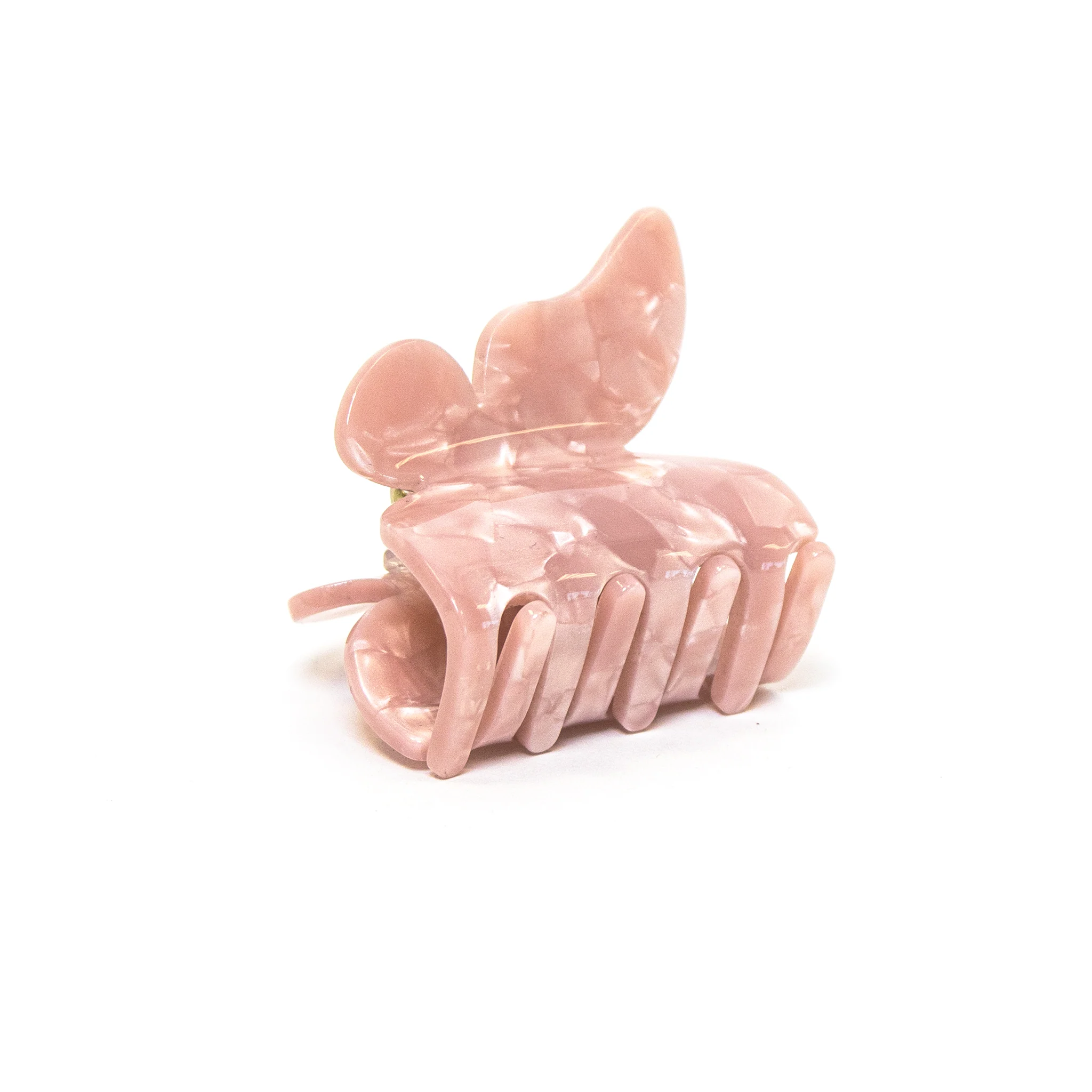 Butterfly clip in Rosy Glow