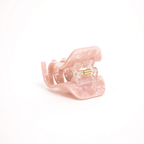 Mini Claw Clip in Rosy Glow