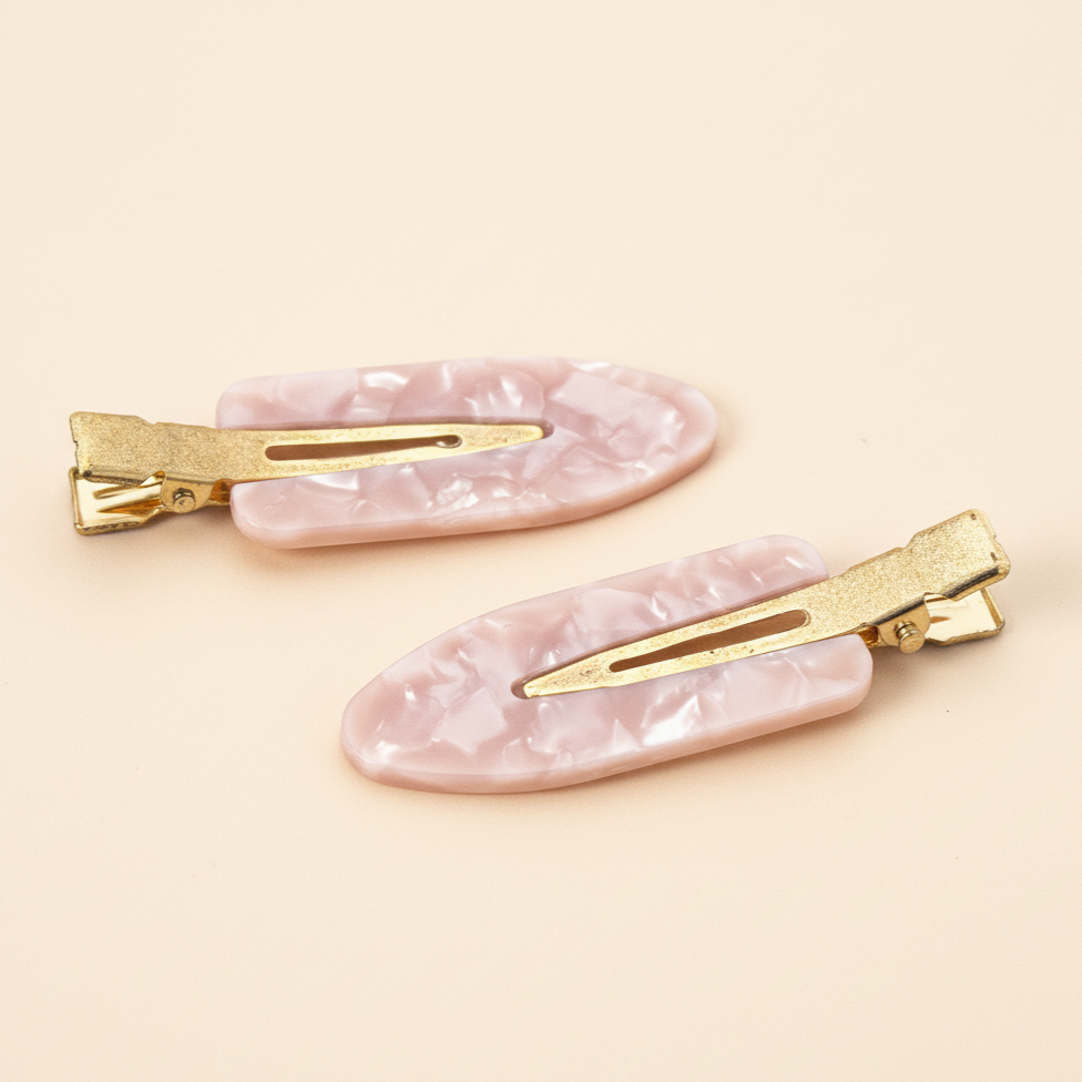 Pink Popstar clips in Rosy Glow