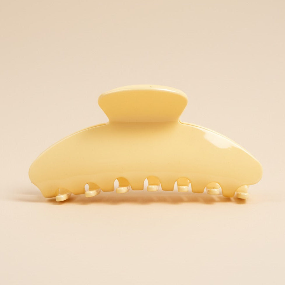 Yellow Belle Hair Clip in Butter Cream