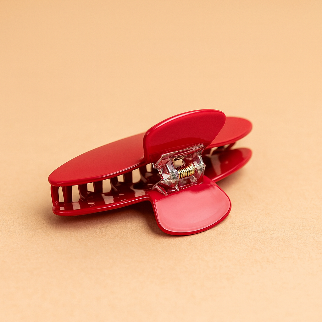 Red Belle Hair Clip in Blood Mary
