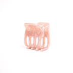 Mini Claw Clip in Rosy Glow