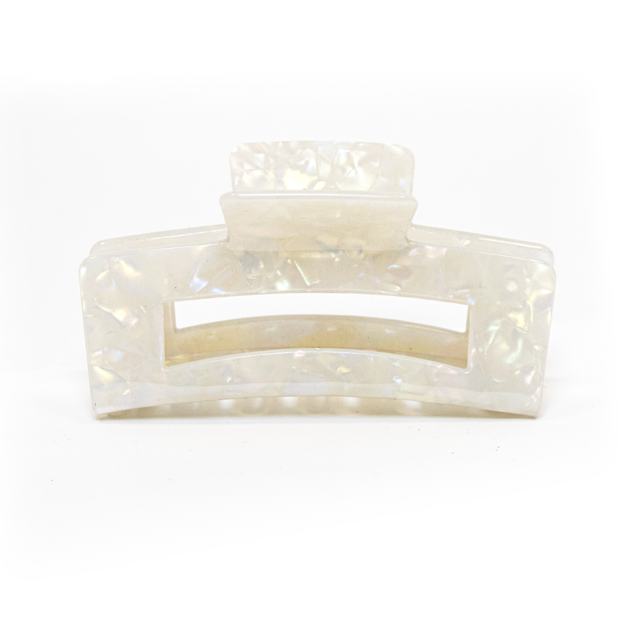 Square Hair Clip in Morning Dew