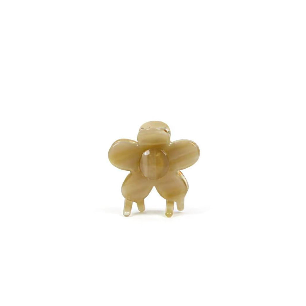 Beige Mini Flower Clip