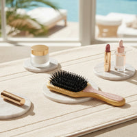 Pink Bamboo Paddle brush in Rosy Glow