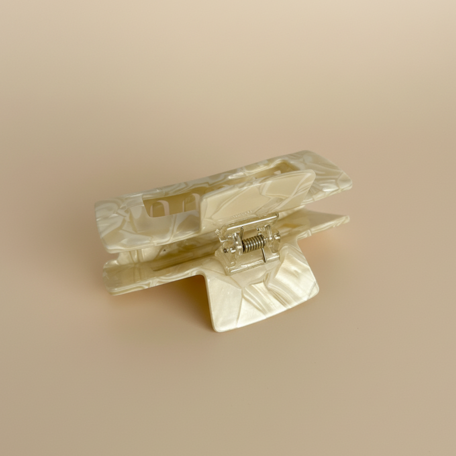 BEIGE PAIL PAIL CLIP IN BEIGE MARBEL