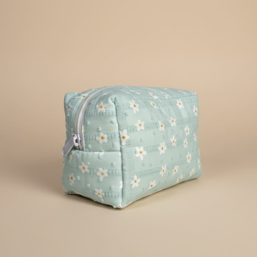 Blue Beauty Pouch Blue Garden