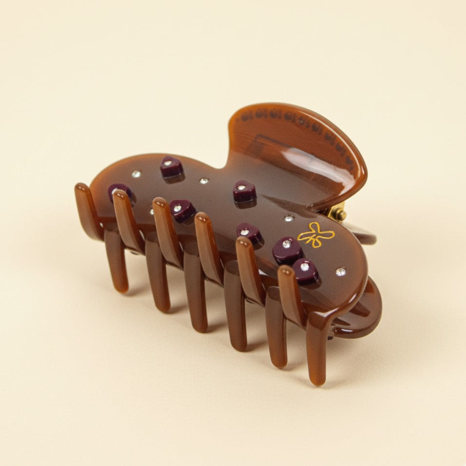 Brown Belle Hair Clip in Sweet Chocolate