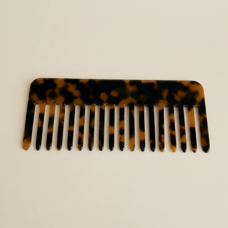 Brown Rectangle comb in Leopard