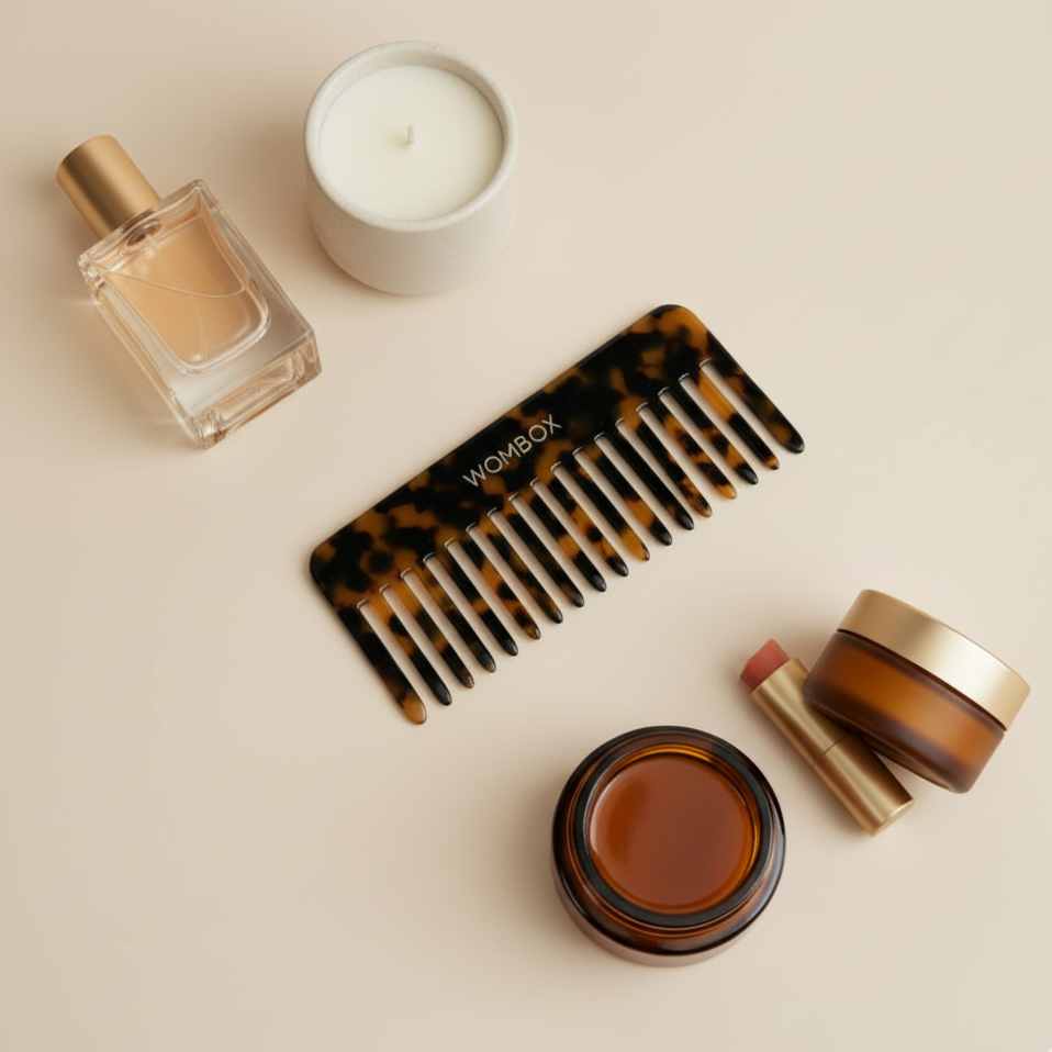 Brown Rectangle comb in Leopard