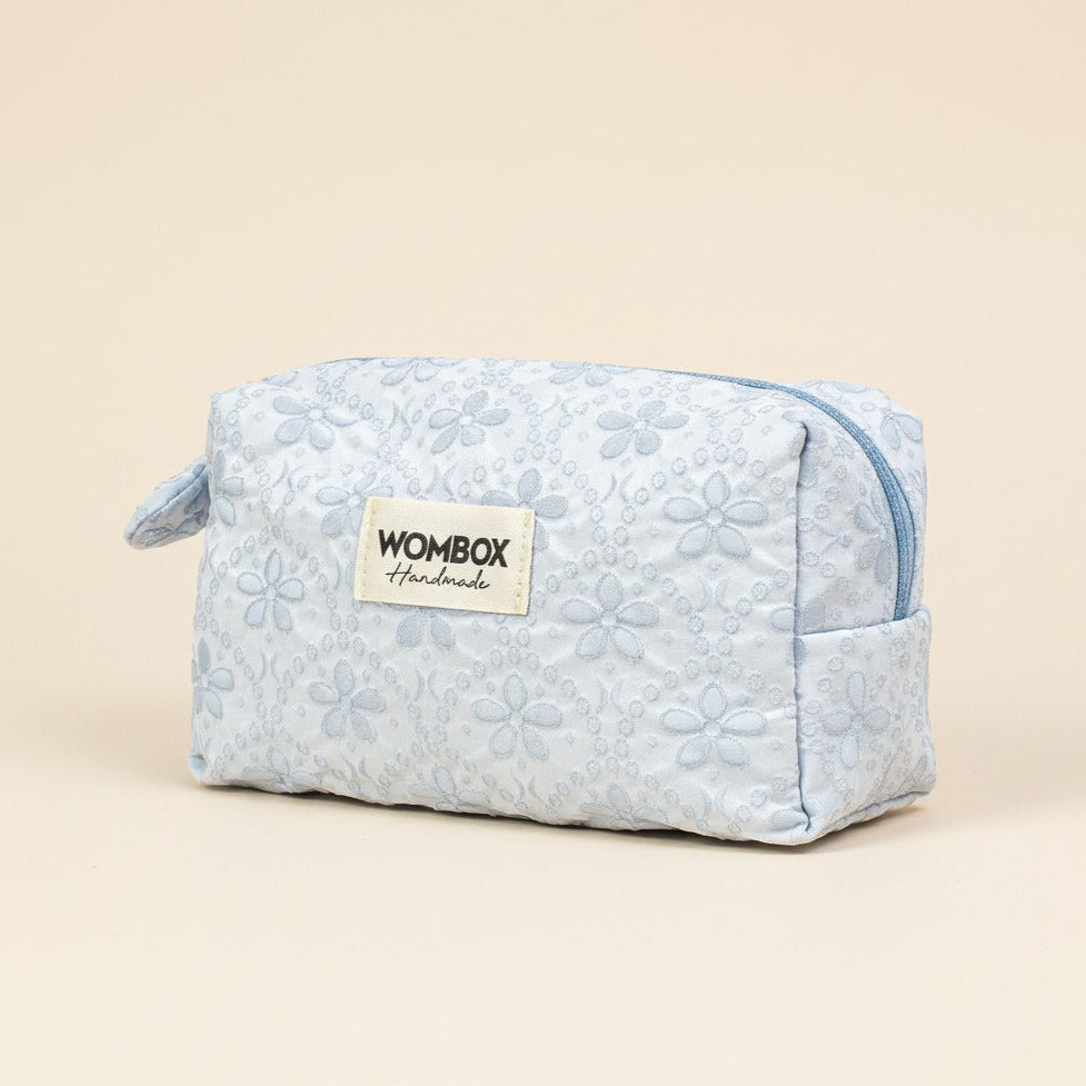Blue Beauty Pouch in Azure Lace Dream