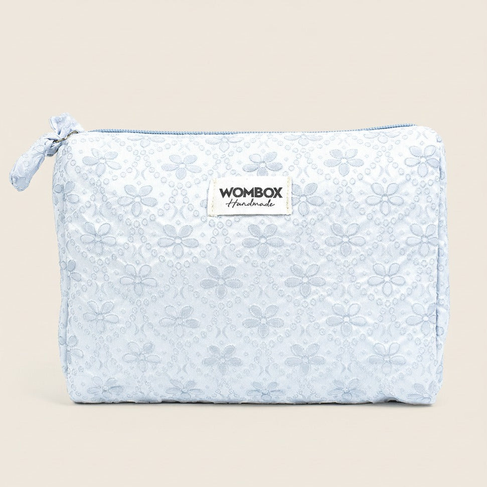 Blue Beauty Pouch in Azure Lace Dream
