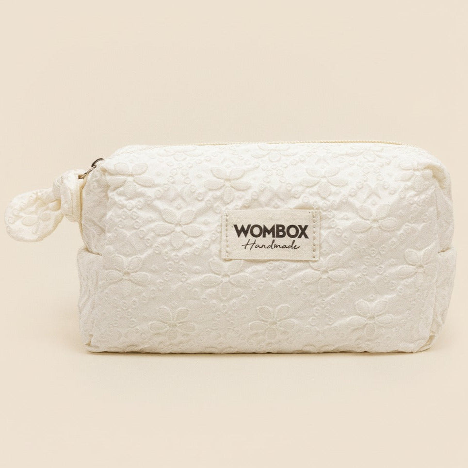 White Beauty Pouch in Lace Dream