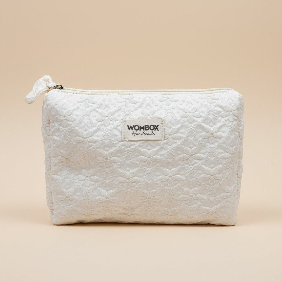White Beauty Pouch in Lace Dream