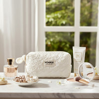 White Beauty Pouch in Lace Dream