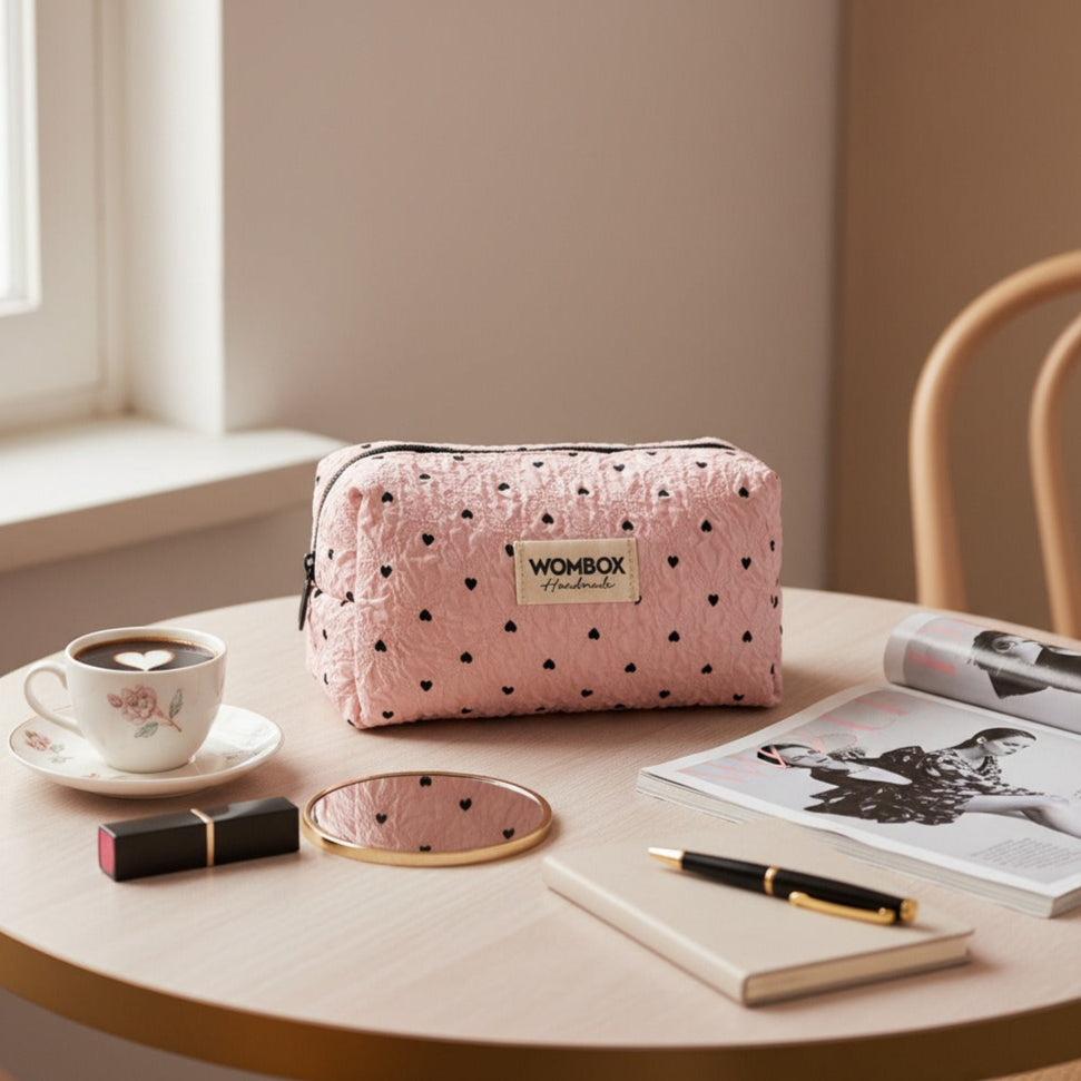 Pink Beauty Pouch Heart Stealer