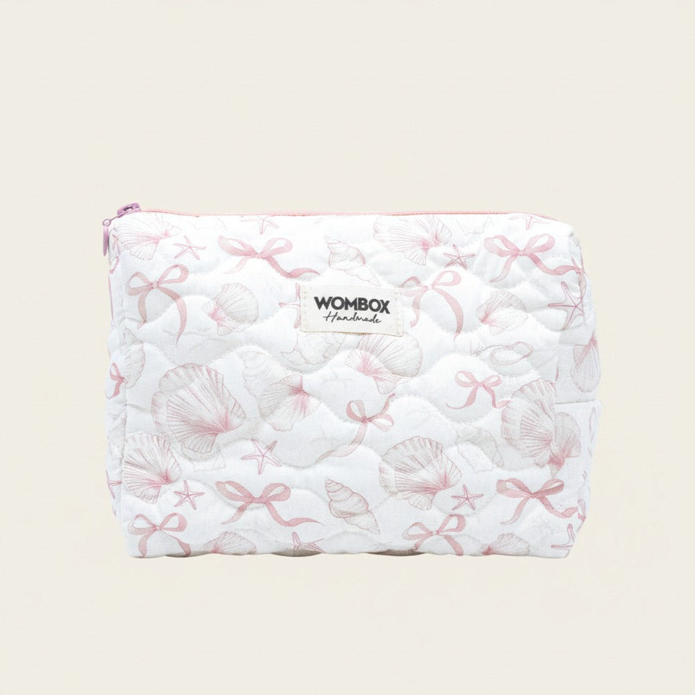Pink white Beauty Pouch Shell Party