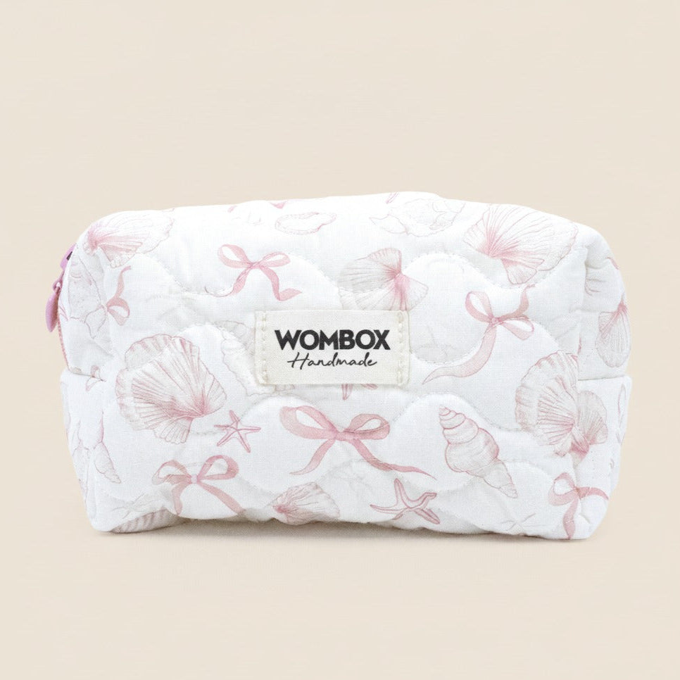 Pink white Beauty Pouch Shell Party