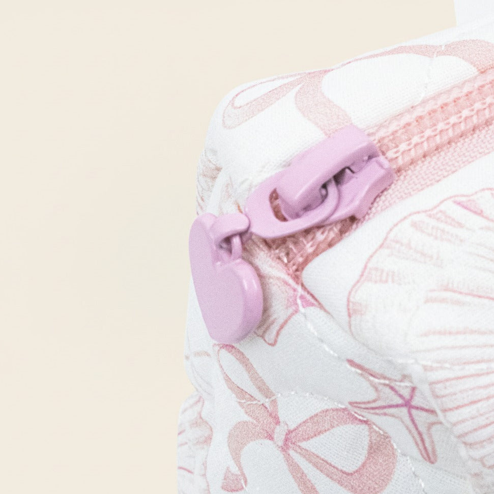 Pink white Beauty Pouch Shell Party