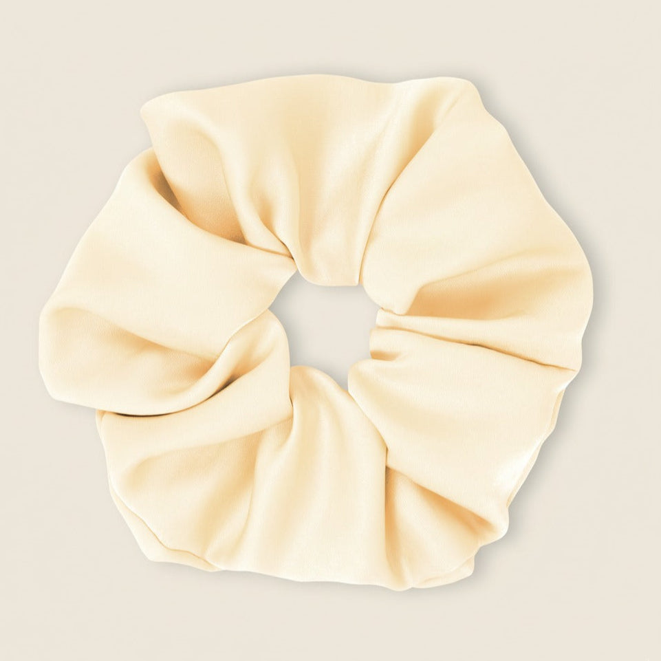 Yellow Scrunchie Macaron Vanilla