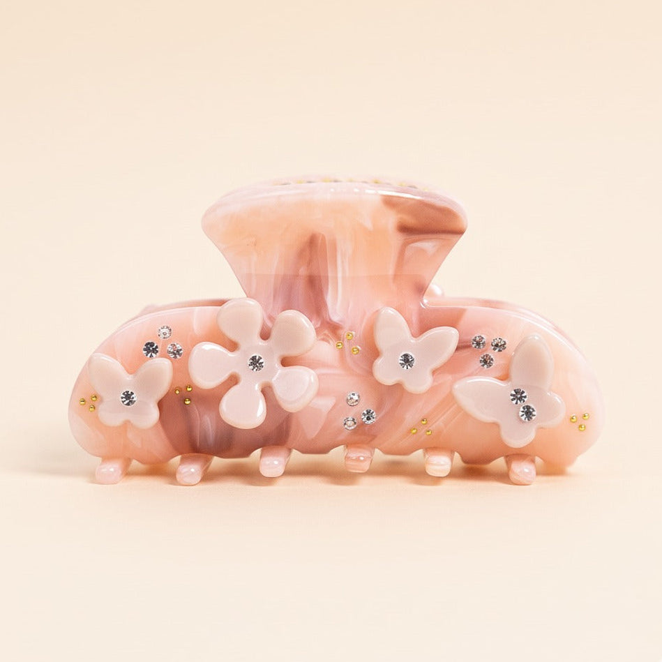 Pink Belle Hair Clip in Pink Petal Whisper
