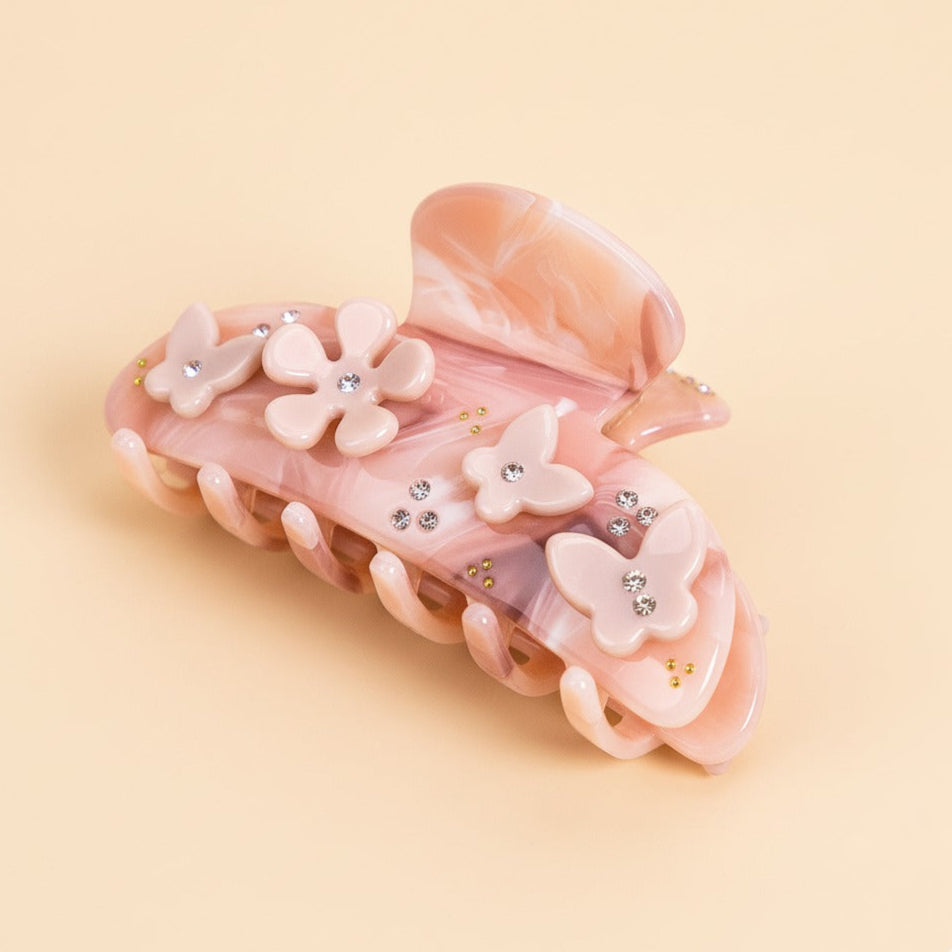 Pink Belle Hair Clip in Pink Petal Whisper