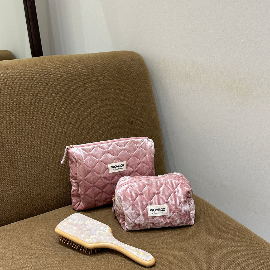 Beauty Pouch in Fuchsia Bloom