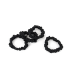 Skinny Silk Scrunchie in Noir
