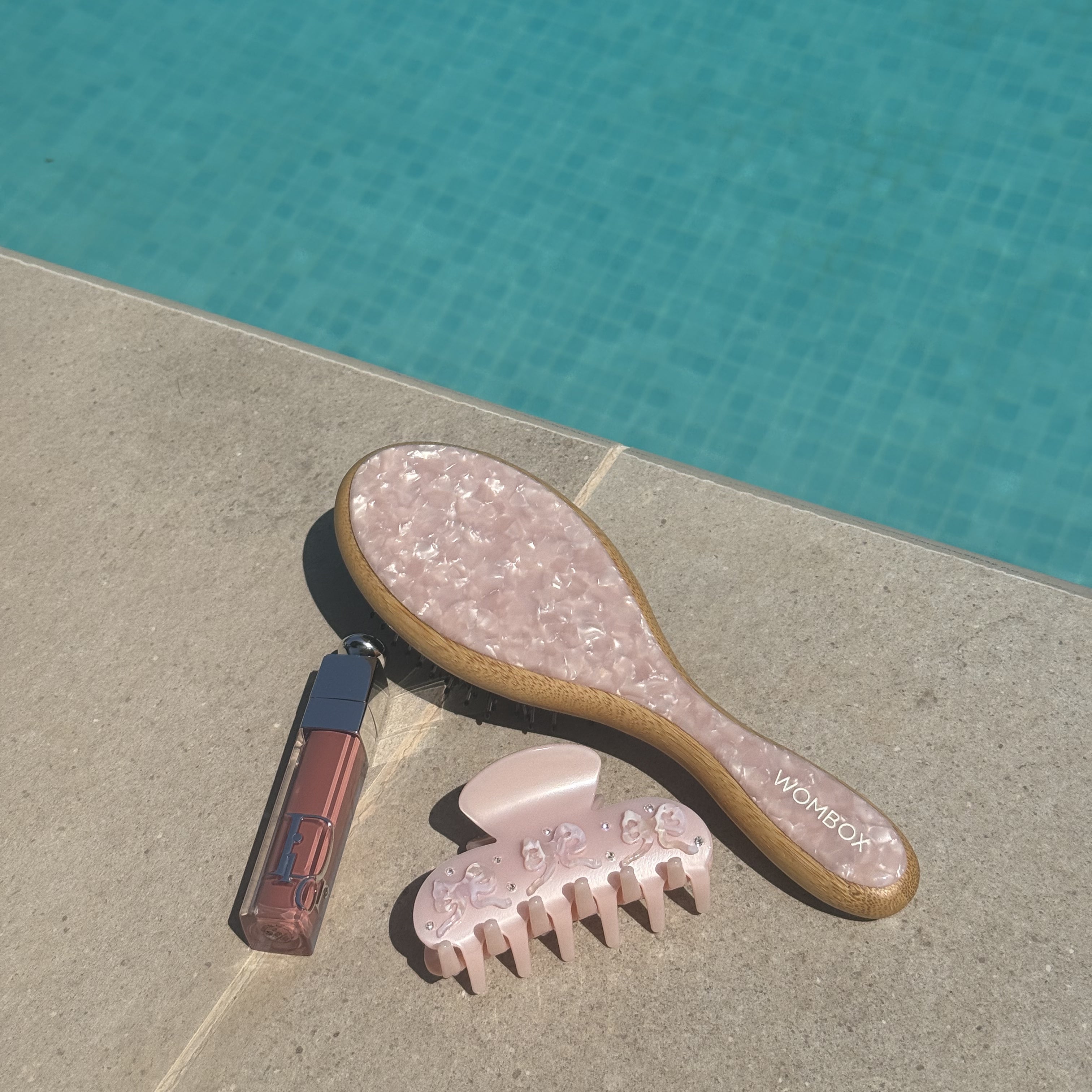 Belle Clip in Blush Ribbon