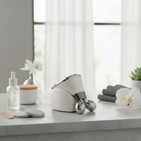 White 3D Roller Face Massager