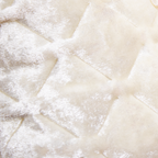 Pouche de beauté blanche perle en velours