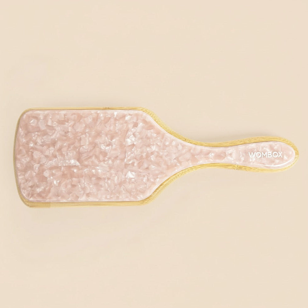 Pink Bamboo Paddle brush Rosy Glow