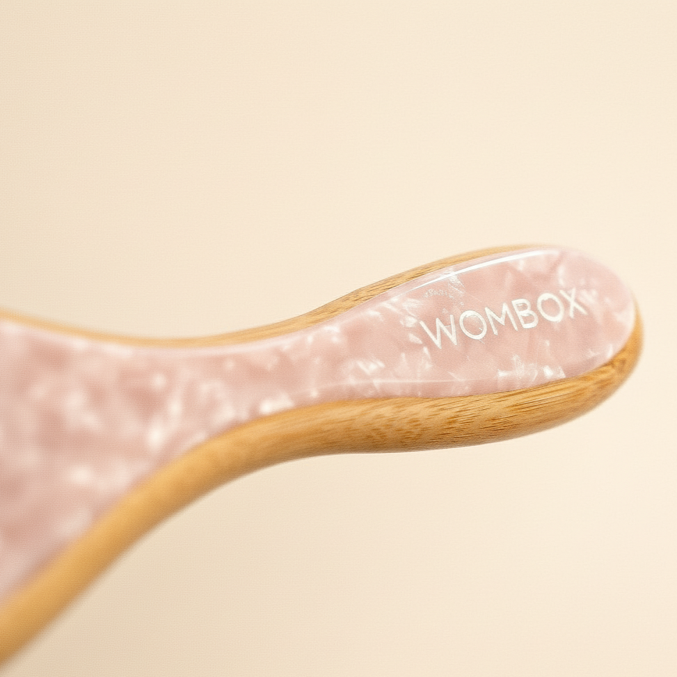 Pink Bamboo Paddle brush in Rosy Glow