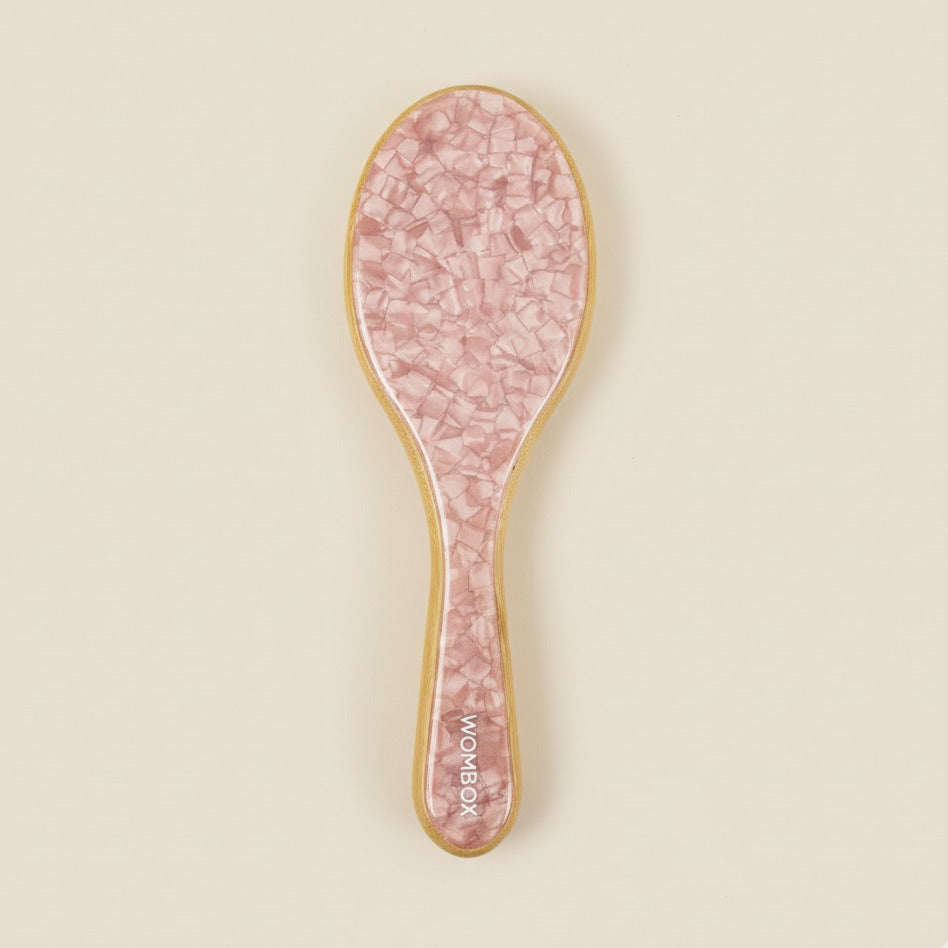 Pink Bamboo Paddle brush in Rosy Glow