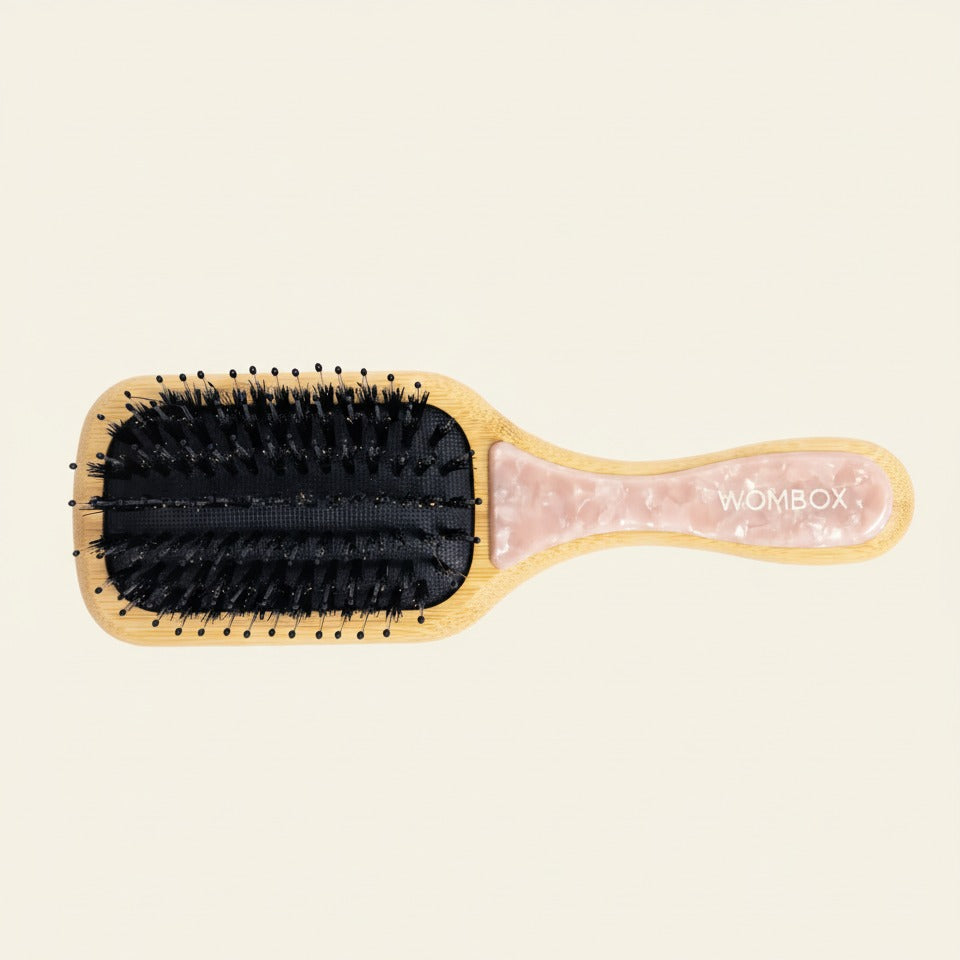Pink Bamboo Paddle brush in Rosy Glow