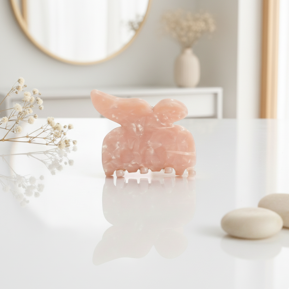 Pink Butterfly clip Rosy Glow
