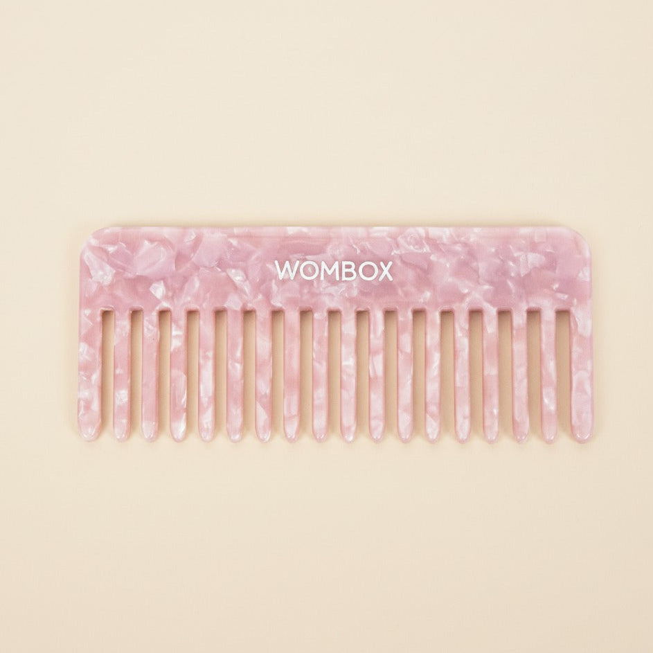 Pink Rectangle comb in Rosy Glow