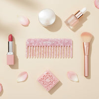 Pink Rectangle comb in Rosy Glow