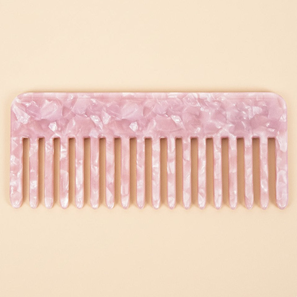 Pink Rectangle comb in Rosy Glow