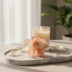 Flower Hair Clip Coral Pink