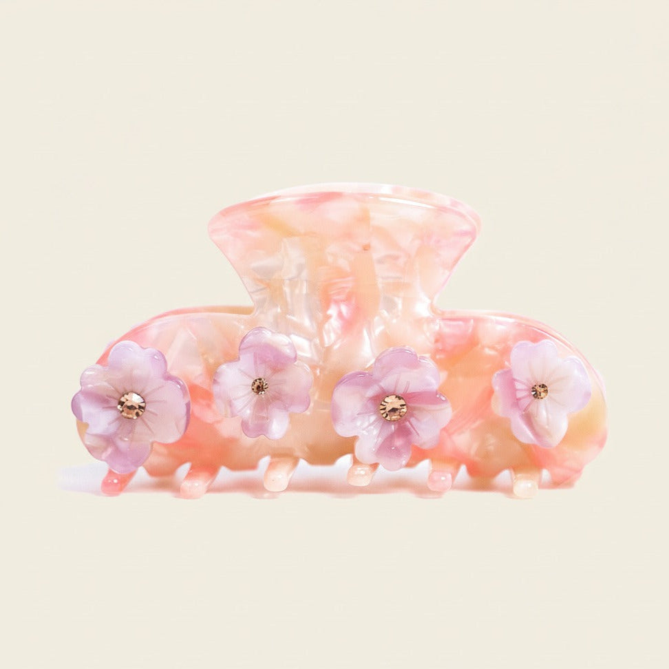 Pink Belle Hair Clip in Autumn Fall